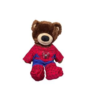 Build a Bear Workshop Spiderman Teddy Bear Plush Stuffed Animal